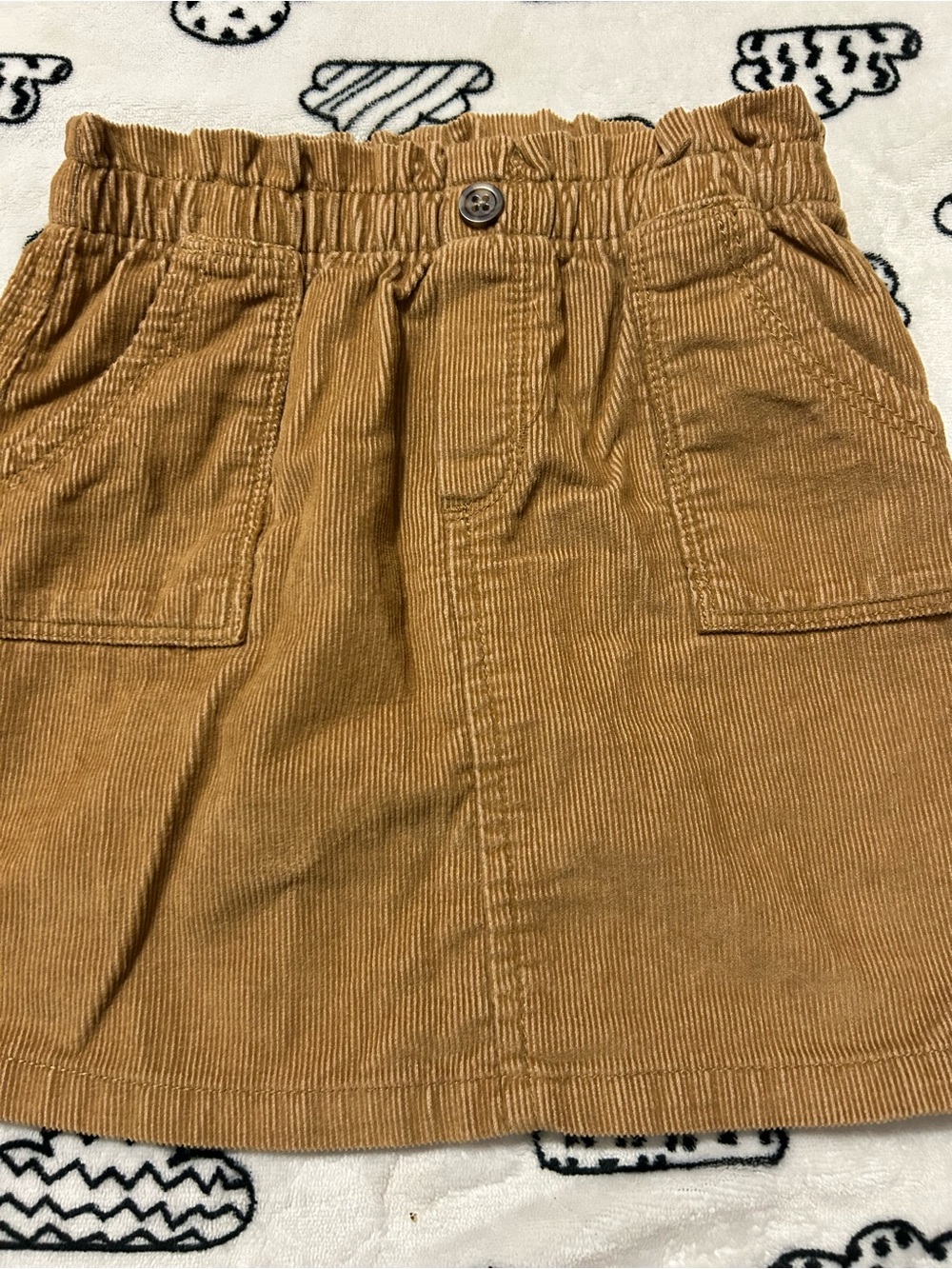 Old Navy Girls Corduroy Skirt in Camel Brown